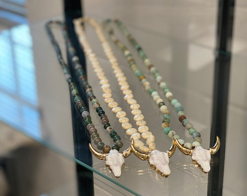 BISON HEAD-WOMENS NECKLACE