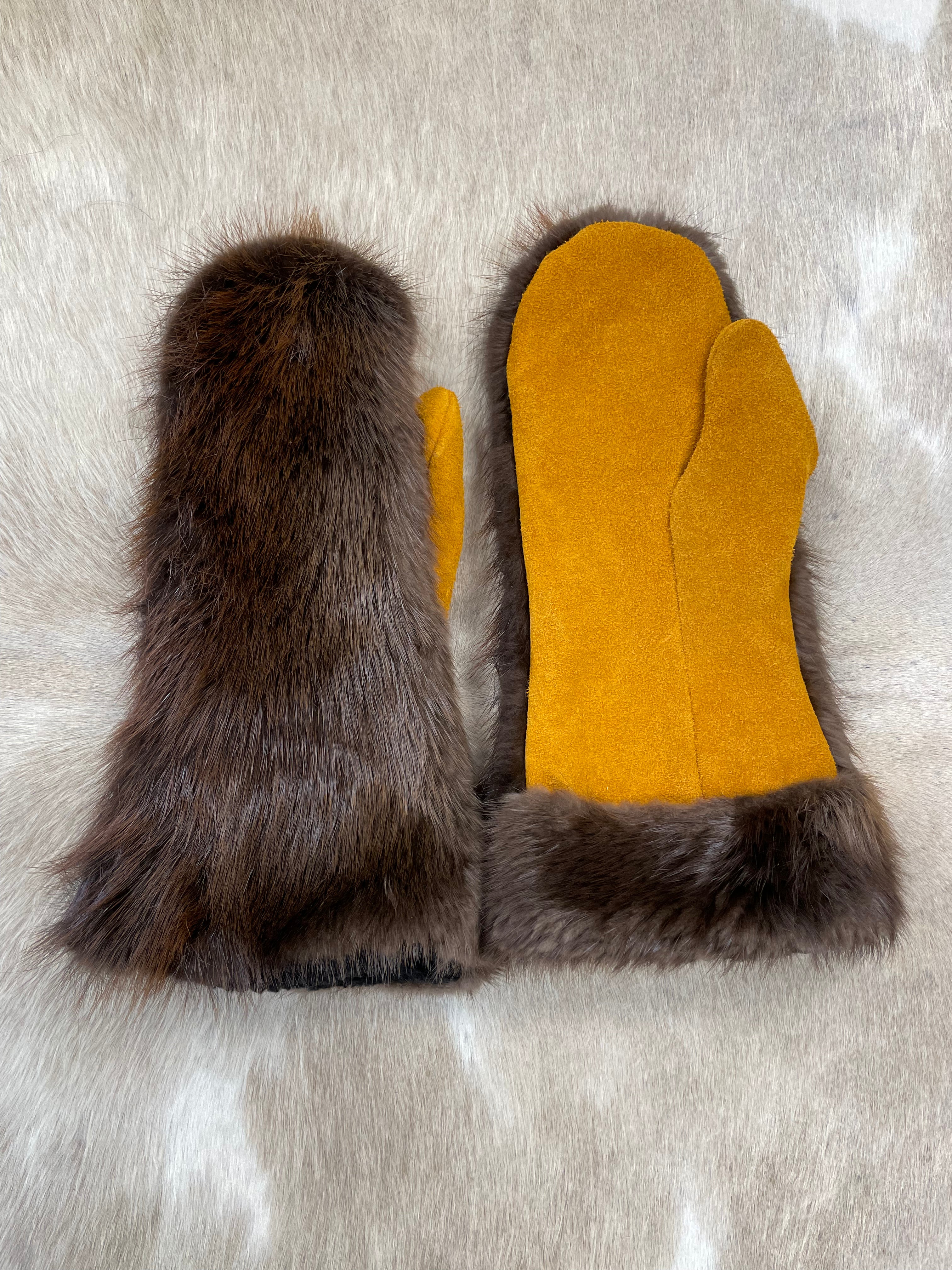 Mens fur mittens shop